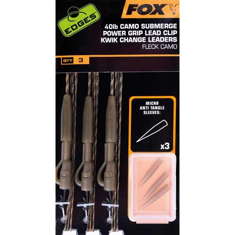 KIT FOX EDGES SUBMERGE LEADER LEAD CLIP KWIK CHANGE 3 KIT FOX EDGES SUBMERGE LEADER LEAD CLIP KWIK CHANGE