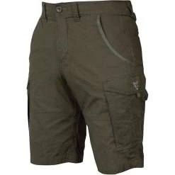 SHORT HOMME FOX COLLECTION GREEN & SILVER COMBAT SHORTS - KAKI