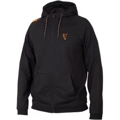 SWEAT HOMME A CAPUCHE FOX COLLECTION LW ZIPPE - BLACK/ORANGE