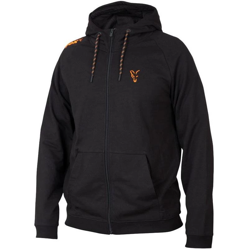 SWEAT HOMME A CAPUCHE FOX COLLECTION LW ZIPPE - BLACK/ORANGE 3 SWEAT HOMME A CAPUCHE FOX COLLECTION LW ZIPPE - BLACK/ORANGE