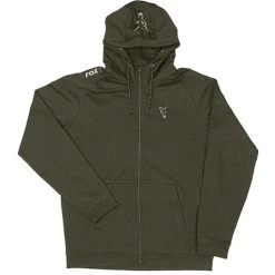 SWEAT HOMME A CAPUCHE FOX COLLECTION LW ZIPPE - GREEN/SILVER