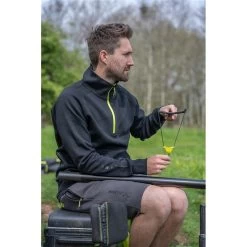 SWEAT HOMME FOX MATRIX BLACK EDITION ¼ ZIP SWEATER - NOIR -Carpe Fox Magasin sweat homme fox matrix black edition zip sweater noir z 2516 251691 9