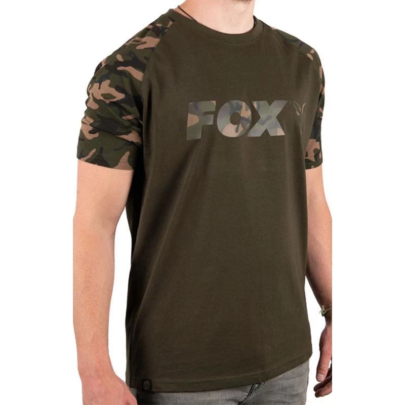 TEE SHIRT MANCHES COURTES HOMME FOX CHEST PRINT T-SHIRT - KAKI/CAMO 3 TEE SHIRT MANCHES COURTES HOMME FOX CHEST PRINT T-SHIRT - KAKI/CAMO