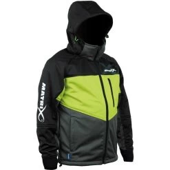 VESTE HOMME FOX MATRIX WIND BLOCKER FLEECE - NOIR/VERT